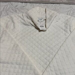 J. Crew Women’s Off-White Quilted Mockneck Pullover new